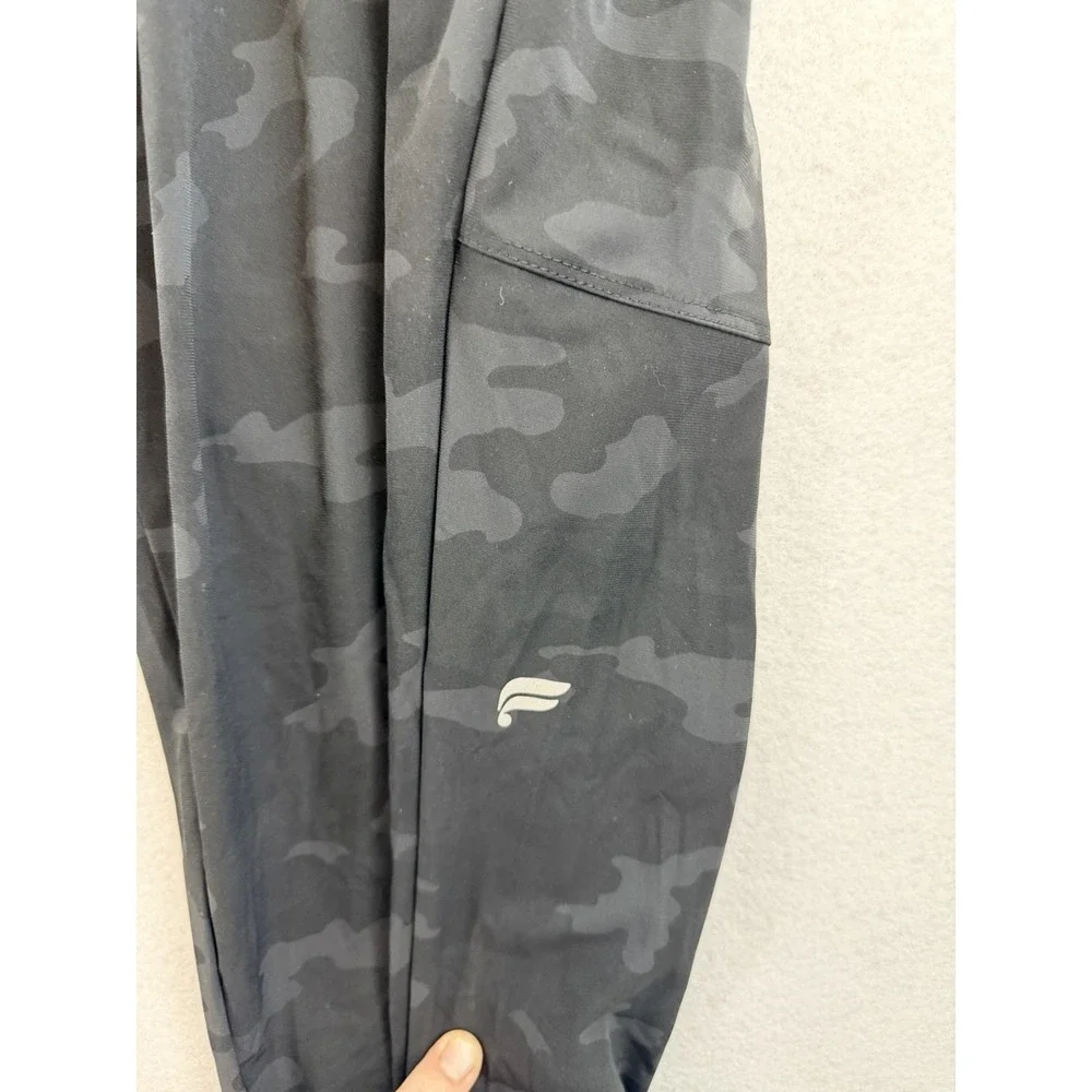 Fabletics The One Jogger Men's Performance Pants Black Camo XXL 2X, 40x27